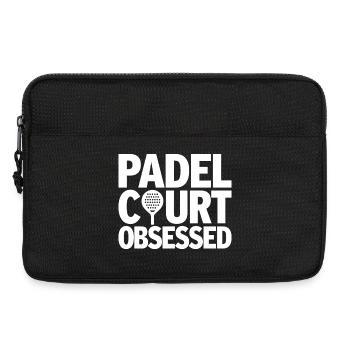 Padel Court Obsessed Passion for Athletes - Laptop bag 13" - black - Front