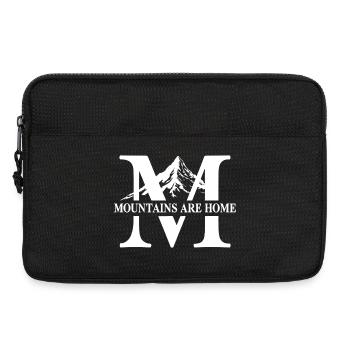 Mountains are Home Berge Wandern Outdoor Natur - Laptoptasche 13" - Schwarz - Vorne