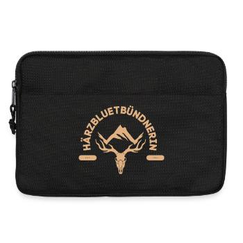 Härzbluetbündnerin - Laptoptasche 13" - Schwarz - Vorne