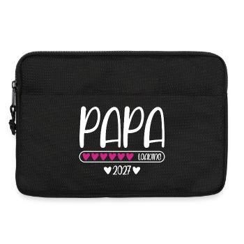 Dad 2027 loading heart loading bar - Laptop bag 13" - black - Front