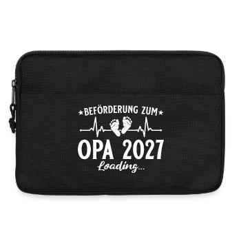 Beförderung zum Opa 2027 Loading Geschenk - Laptoptasche 13" - Schwarz - Vorne