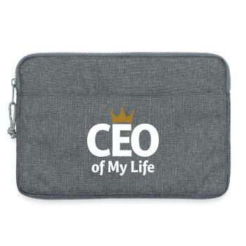 CEO of My Life Krone Statement - Laptop bag 13" - heather grey - Front