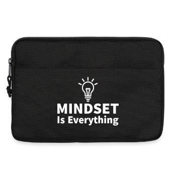 Mindset is everything Light bulb motivation success - Laptop bag 13" - black - Front