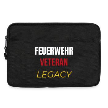 Feuerwehr Veteran – Legacy T‑Shirt - Laptoptasche 13" - Schwarz - Vorne