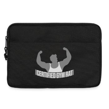 Diction drôle d’entraînement de fitness certifiée Gym Rat - Sacoche pour ordinateur portable 13 pouces - noir - Devant