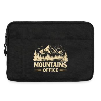 Mountains Office Mountain Lover Adventure Sayings - Laptop bag 13" - black - Front