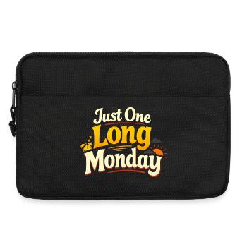 Sarcasm – Just a Long Monday – Funny Men - Laptop bag 13" - black - Front