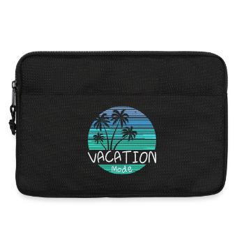 Vacation Mode Retro Palmen Sonnenuntergang Strand - Laptoptasche 13" - Schwarz - Vorne