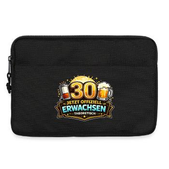 30 Jetzt Offiziell Erwachsen - Laptoptasche 13" - Schwarz - Vorne