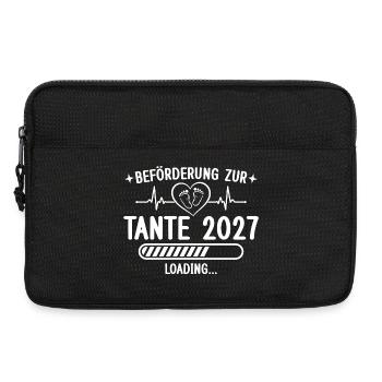 Beförderung zur Tante 2027 – Baby Loading - Laptoptasche 13" - Schwarz - Vorne