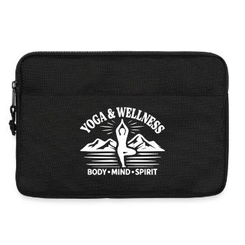 Body Mind Spirit Yoga Wellness Mountains - Laptop bag 13" - black - Front