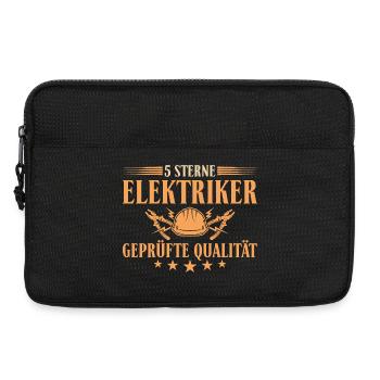 5 Sterne Elektriker – Handwerker Elektroniker - Laptoptasche 13" - Schwarz - Vorne