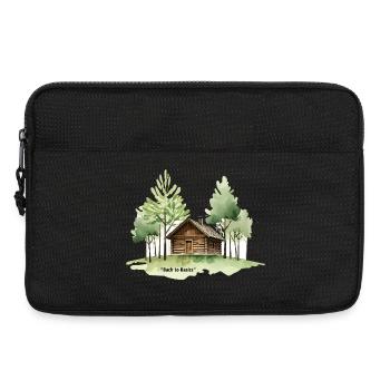 Back to Basics Cabin in Woods - Laptop bag 13" - black - Front