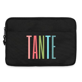 Tante Design Bunt – Persönliches Geschenk für Tant - Laptoptasche 13" - Schwarz - Vorne