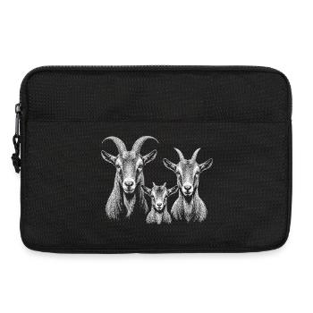 Ziege - Laptoptasche 13" - Schwarz - Vorne