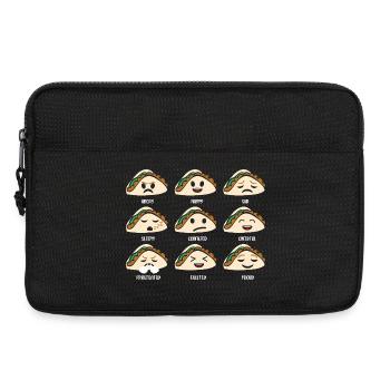 Taco Funny Faces Taco Lovers Tacos - Laptop bag 13" - black - Front