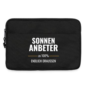 Sonnenanbeter zu 100% Endlich draußen - Laptoptasche 13" - Schwarz - Vorne