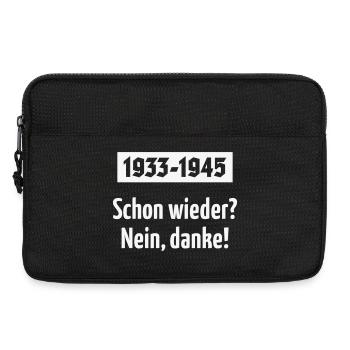 1933-1945 – Schon Wieder? Nein, Danke! (White) - Laptoptasche 13" - Schwarz - Vorne