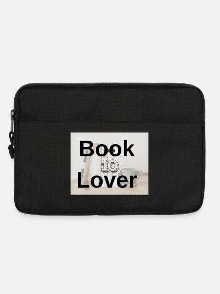 Book Lover Bold Typography - Laptop bag 13" - black