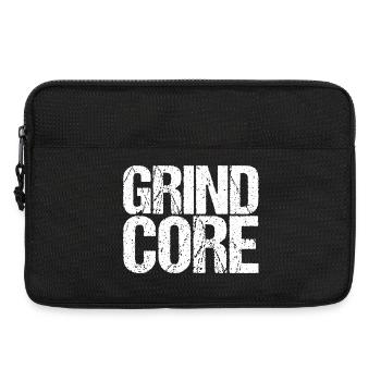 GrindCore Grunge Typography - Laptop bag 13" - black - Front