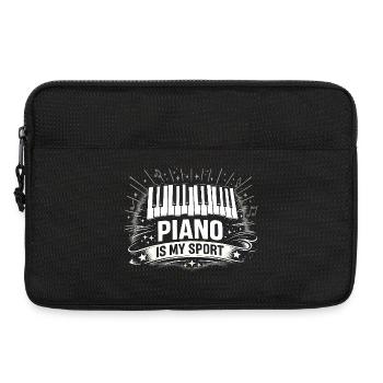 Funny Piano Gift for Pianist and Teacher - Laptop bag 13" - black - Front