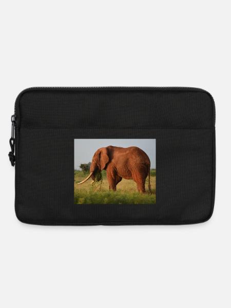 Elephant on Savannah - Laptop bag 13" - black