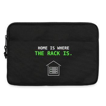 Le foyer est là où le rack est offert par l’administrateur système informatique - Sacoche pour ordinateur portable 13 pouces - noir - Devant