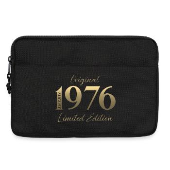 50. Geburtstag Geschenk Original August 1976 - Laptoptasche 13" - Schwarz - Vorne