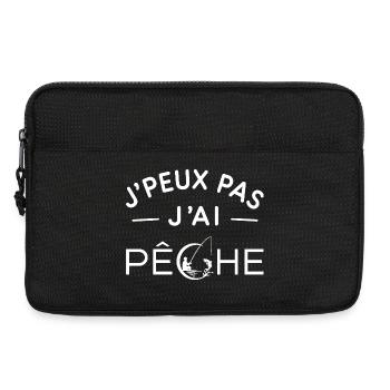 Pêche Humour Cadeau Passionné de Pêche - Sacoche pour ordinateur portable 13 pouces - noir - Devant