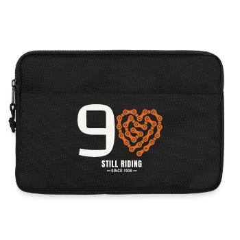 90 Jahre Fahrrad immer noch beim Fahren Geburtstagsgeschenk - Laptoptasche 13" - Schwarz - Vorne