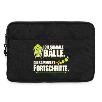 Tennistrainer Tennis Coach Tennislehrer Geschenk - Laptoptasche 13" - Schwarz - Vorne
