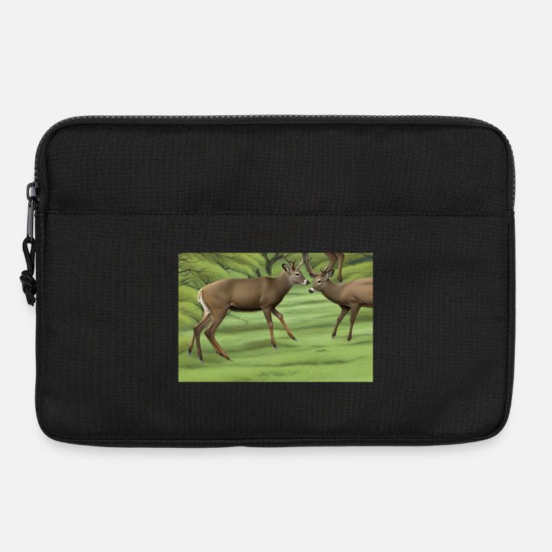 Hirsche Hirsche - Laptoptasche 13" - Schwarz