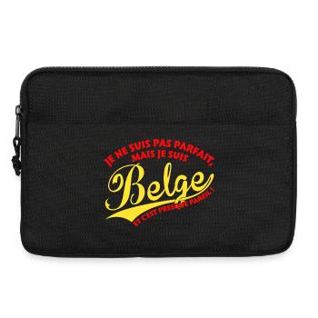 Parfait Belge couleurs - Sacoche pour ordinateur portable 13 pouces - noir - Devant