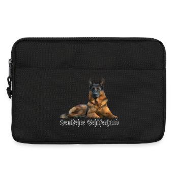 Berger allemand, berger allemand, tête de chien, chiens - Sacoche pour ordinateur portable 13 pouces - noir - Devant