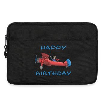 Happy Birthday - Laptoptasche 13" - Schwarz - Vorne