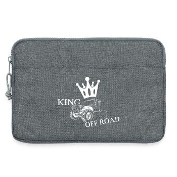 king offroad crown auto autos 4x4 krone Logo icon - Laptoptasche 13" - Grau meliert - Vorne