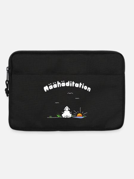 Meditation - Laptoptasche 13" - Schwarz