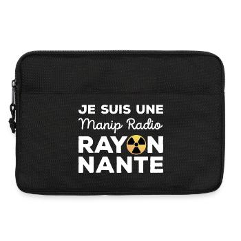 Je suis une manip radio rayonnante Radiologie - Sacoche pour ordinateur portable 13 pouces - noir - Devant