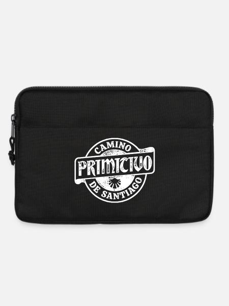 Camino Primitivo Pilgrim's Stamp | Santiago - Laptop bag 13" - black