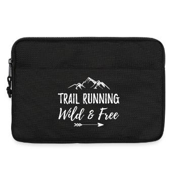 Trailrunning – wild und kostenlos - Laptoptasche 13" - Schwarz - Vorne
