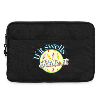 Surf passion if it swells ride it - Laptop bag 13" - black - Front