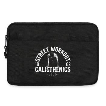 Street Calisthenics Club Emblem - Laptop bag 13" - black - Front