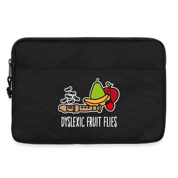 Legasthenie Legastheniker Dyslexic fruit flies - Laptoptasche 13" - Schwarz - Vorne