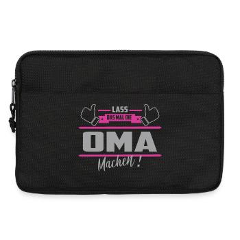 Lass das mal die Oma machen - Laptoptasche 13" - Schwarz - Vorne
