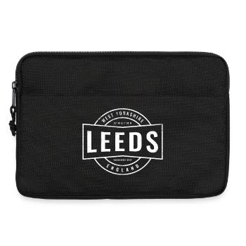 Leeds England Stempeldesign - Laptoptasche 13" - Schwarz - Vorne