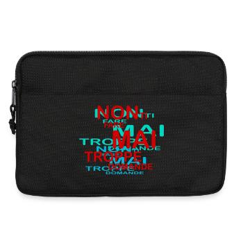 Zu viele Fragen - Laptoptasche 13" - Schwarz - Vorne