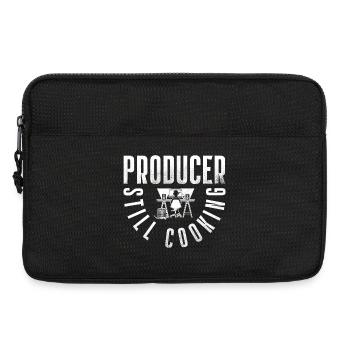 Studio Produzent Silhouette am Mischpult - Laptoptasche 13" - Schwarz - Vorne