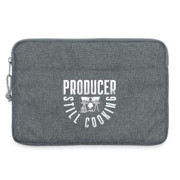 Studio Produzent Silhouette am Mischpult - Laptoptasche 13" - Grau meliert - Vorne