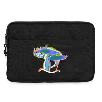 Colorful mushroom dream - Laptop bag 13" - black - Front