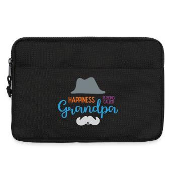 Happines s’appelle grand-père - Sacoche pour ordinateur portable 13 pouces - noir - Devant
